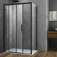 Душевой уголок Vincea Soft VSR-3SO9012CLB 120х90 см, профиль черный фото в интернет-магазине «Wasser-Haus.ru»