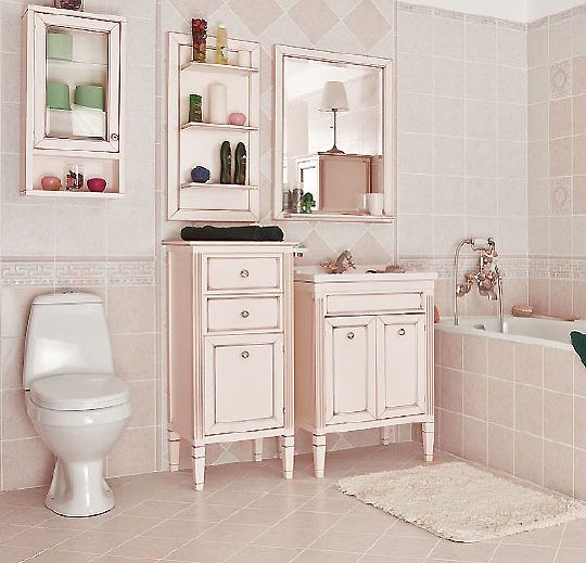 Мебель для ванной Caprigo Альбион 60 BIANCO Antico фото в интернет-магазине «Wasser-Haus.ru»
