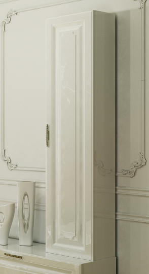 Шкаф-пенал Aqwella 5 stars Империя П35 подвесной белый глянец фото в интернет-магазине «Wasser-Haus.ru»