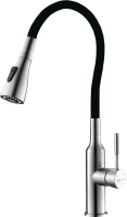 Смеситель для кухни Lemark Expert LM5082S-Black с гибким изливом