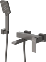 Смеситель для ванны с душем Cezares Slider SLIDER-VD-GM, оружейная сталь фото в интернет-магазине «Wasser-Haus.ru»