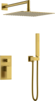 Душевой комплект Boheme Qubic 474-3-BR, С ВНУТРЕННЕЙ ЧАСТЬЮ, bronze фото в интернет-магазине «Wasser-Haus.ru»