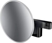 Косметическое зеркало Emco Kosmetikspiegel 1095 133 30 с подсветкой, черное фото в интернет-магазине «Wasser-Haus.ru»