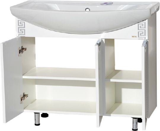 Мебель для ванной Misty Престиж 105 серебряная патина фото в интернет-магазине «Wasser-Haus.ru»
