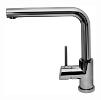 Смеситель для кухни с PVD покрытием, с высоким, поворотным изливом ALVEUS FLUID MONARCH ANTHRACITE антрацит, черный, графит фото в интернет-магазине «Wasser-Haus.ru»
