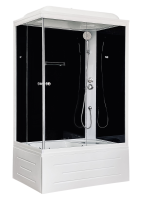 Душевая кабина Royal Bath  RB 8120BP5-BT(черное/прозрачное) правая фото в интернет-магазине «Wasser-Haus.ru»