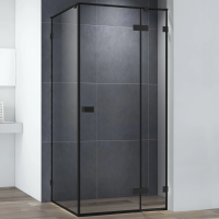 Душевой уголок Cezares Bellagio BELLAGIO-A-1-100-C-NERO 100х100, черный фото в интернет-магазине «Wasser-Haus.ru»