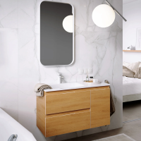 Мебель для ванной Aqwella 5 stars Accent 90 L, дуб золотой фото в интернет-магазине «Wasser-Haus.ru»