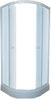 Душевой уголок Parly ZF91 90x90, с поддоном, профиль белый, стекло матовое фото в интернет-магазине «Wasser-Haus.ru»
