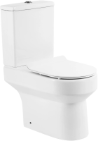 Унитаз-компакт BelBagno Norma BB339CPR безободковый, крышка Piano BB2111SC с микролифтом, бачок BB339T фото в интернет-магазине «Wasser-Haus.ru»