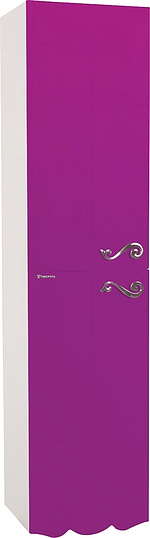 Шкаф-пенал Bellezza Эстель 40 L фиолетовый фото в интернет-магазине «Wasser-Haus.ru»