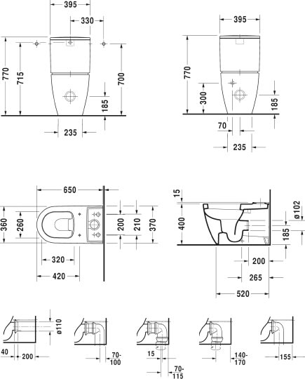 Унитаз-компакт Duravit ME by Starck 2170090000 с микролифтом фото в интернет-магазине «Wasser-Haus.ru»