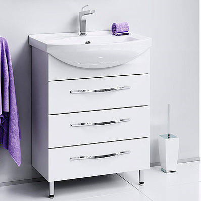 Мебель для ванной Aqwella Allegro 65 с 3 ящиками фото в интернет-магазине «Wasser-Haus.ru»
