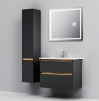 Мебель для ванной AM.PM X-Joy 80 подвесная, черная матовая фото в интернет-магазине «Wasser-Haus.ru»