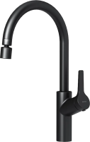 Смеситель для кухни Damixa Eclipse 310722300 с двухрежимным регулируемым аэратором, черный