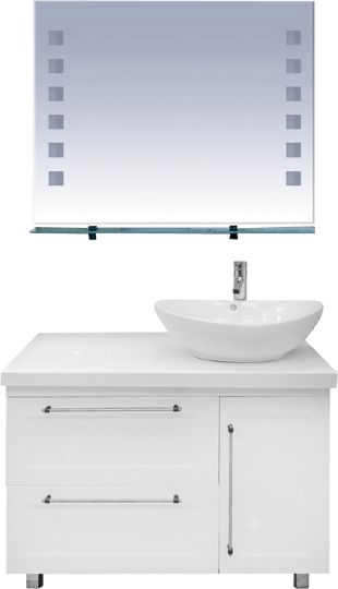 Мебель для ванной Misty Гамма 100 R фото в интернет-магазине «Wasser-Haus.ru»
