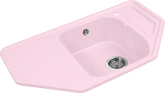 Мойка кухонная AquaGranitEx M-10 светло-розовая фото в интернет-магазине «Wasser-Haus.ru»