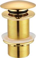 Донный клапан для раковины Creavit SF030G без перелива, золото фото в интернет-магазине «Wasser-Haus.ru»