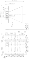 Поддон для душа RGW TUS W 90x90 фото в интернет-магазине «Wasser-Haus.ru»