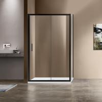 Душевой уголок Vincea Garda VSR-1G8014CLB 140x80 см, профиль чёрный, стекло прозрачное фото в интернет-магазине «Wasser-Haus.ru»