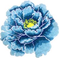 Коврик Carnation Home Fashions Peony Flower Blue 73 см фото в интернет-магазине «Wasser-Haus.ru»