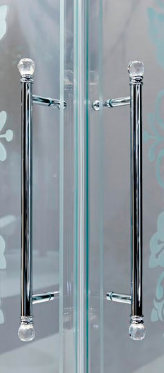Душевой уголок Huppe Design victorian 90x90 Frozen Grace фото в интернет-магазине «Wasser-Haus.ru»