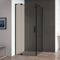 Душевой уголок Cezares Slider AH 1 90-100/110 BR Nero профиль черный, стекло бронза фото в интернет-магазине «Wasser-Haus.ru»