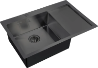 Мойка кухонная Steel Hammer SH 7851-L GRAFIT графит фото в интернет-магазине «Wasser-Haus.ru»