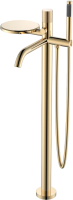 Напольный смеситель для ванны с душем Boheme Stick 129-GG.2 gold touch gold фото в интернет-магазине «Wasser-Haus.ru»