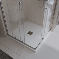 Поддон для душа BelBagno Uno A 90х90, белый, с сифоном