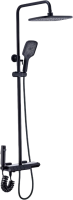 Душевая стойка BOCH MANN Vettorre BM9651 с термостатом, с гигиеническим душем, черный