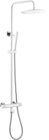 Душевая стойка Boheme Uno 468-T-WCR белый, хром, с термостатом фото в интернет-магазине «Wasser-Haus.ru»