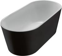 Акриловая ванна BelBagno BB71-1700-NERO-W0 170x80 белый глянец/чёрная матовая фото в интернет-магазине «Wasser-Haus.ru»