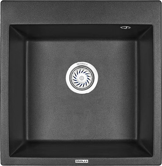 Комплект Мойка кухонная Granula GR-5102 черный + Смеситель Frap H44 F4044-6 с гибким изливом, черный фото в интернет-магазине «Wasser-Haus.ru»