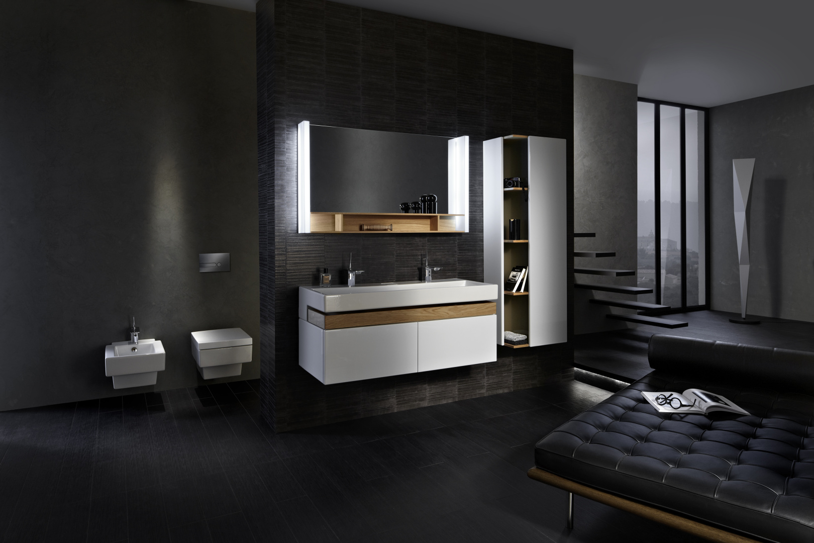 Мебель для ванной Jacob Delafon Terrace 120 белый лак фото в интернет-магазине «Wasser-Haus.ru»