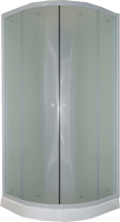 Душевая кабина Parly Effect TMF911 85х85, с низким поддоном, без крыши, профиль белый, стекло матовое фото в интернет-магазине «Wasser-Haus.ru»