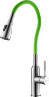Смеситель для кухни Lemark Expert LM5082S-Green с гибким изливом фото в интернет-магазине «Wasser-Haus.ru»