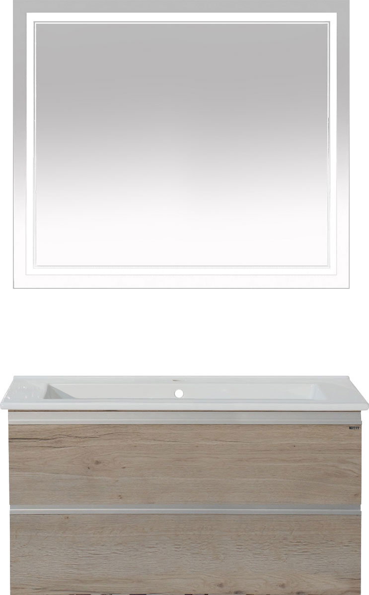 Мебель для ванной Misty Кантри 105 дуб галифакс белый фото в интернет-магазине «Wasser-Haus.ru»