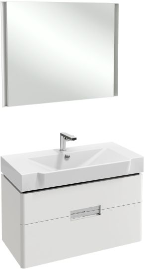 Мебель для ванной Jacob Delafon Reve 80 белый лак, 2 ящика фото в интернет-магазине «Wasser-Haus.ru»