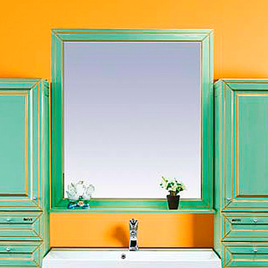 Мебель для ванной Misty Vena 75 салатовая, патина фото в интернет-магазине «Wasser-Haus.ru»