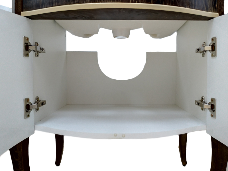 Мебель для ванной Misty Агата 80 напольная, орех, золотая патина фото в интернет-магазине «Wasser-Haus.ru»