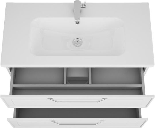 Мебель для ванной Alvaro Banos Barcelona 100 белая матовая фото в интернет-магазине «Wasser-Haus.ru»