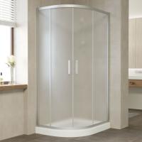 Душевой уголок Vegas Glass ZS-F 100*80 07 10 профиль матовый хром, стекло сатин фото в интернет-магазине «Wasser-Haus.ru»