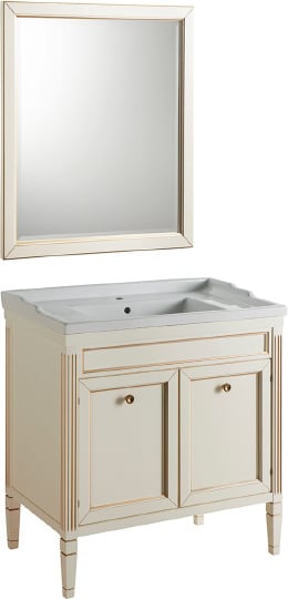Тумба с раковиной Caprigo Albion Promo 80 bianco antico фото в интернет-магазине «Wasser-Haus.ru»