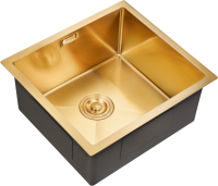 Мойка кухонная Milacio Steel Denia 48 MC.77448 золото фото в интернет-магазине «Wasser-Haus.ru»
