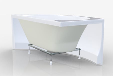 Акриловая ванна 1MarKa Piccolo 150x75 L без гидромассажа фото в интернет-магазине «Wasser-Haus.ru»