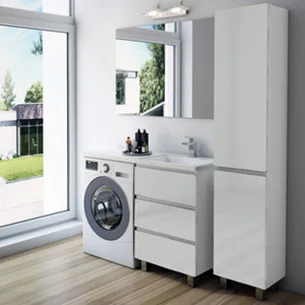 Тумба с раковиной Эстет Dallas Luxe 130 напольная, 3 ящика R фото в интернет-магазине «Wasser-Haus.ru»