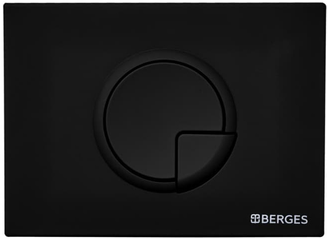 Комплект Berges Wasserhaus Novum 043268 кнопка черная фото в интернет-магазине «Wasser-Haus.ru»
