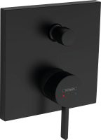 Встраиваемый смеситель для душа и ванны Hansgrohe Finoris 76415670 матовый черный