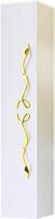 Шкаф-пенал Clarberg Due Amanti 25 белый, ручки золото фото в интернет-магазине «Wasser-Haus.ru»